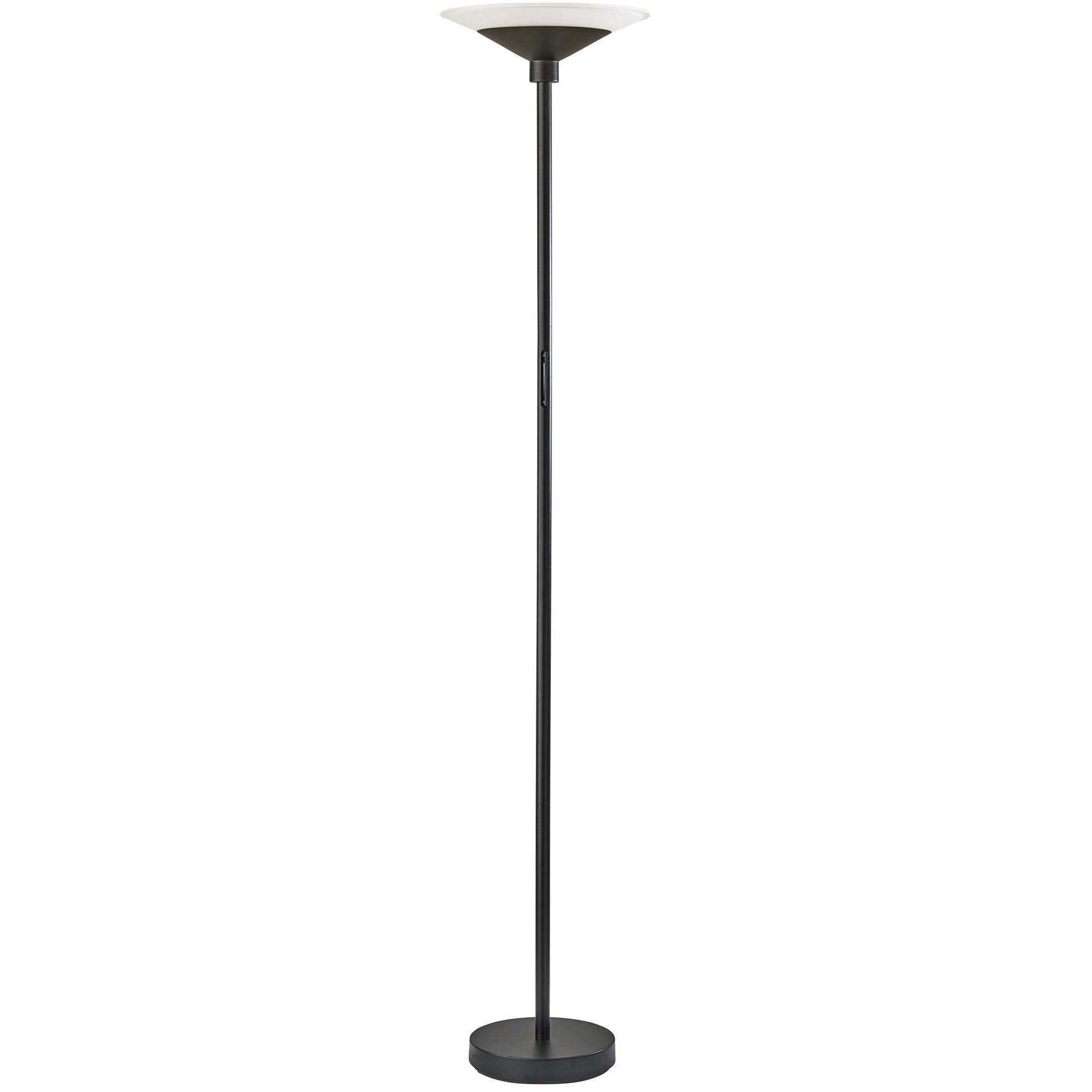 Solar 71 inch 24.00 watt Black Torchiere Portable Light