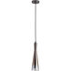 Cornet 1 Light 4.25 inch Gunmetal Pendant Ceiling Light