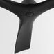 Mecca 72 inch Black with Matte Black Blades Ceiling Fan