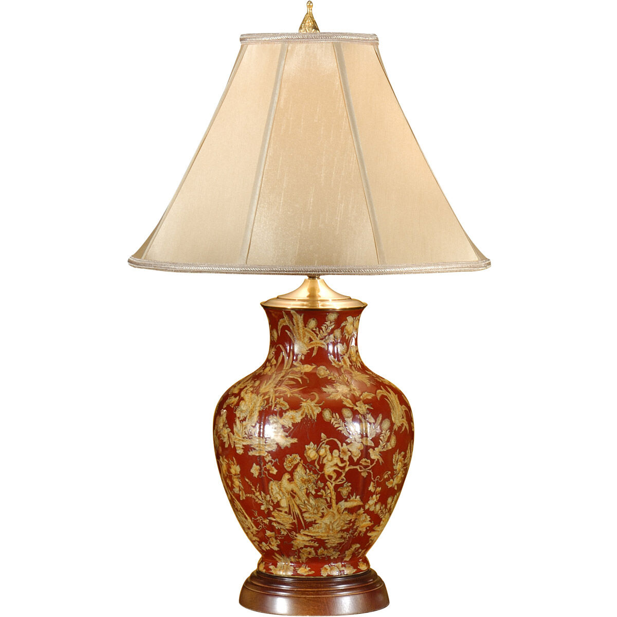 Wildwood 33 inch 100 watt Hand Painted Table Lamp Portable Light