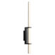 Wand 1 Light 3 inch Black Sconce Wall Light