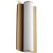 Wave LED 6 inch Aged Brass Sconce Wall Light