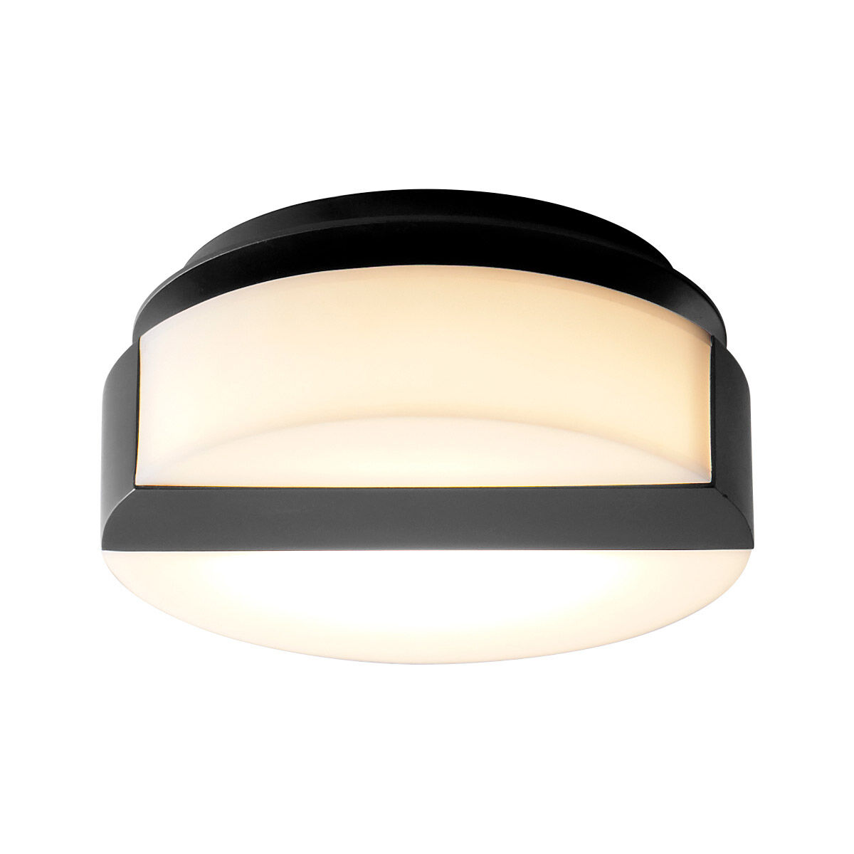 Aurora LED 6 inch Black Sconce Wall Light