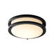 Oracle 1 Light 11 inch Black Flush Mount Ceiling Light
