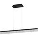 Landon 1 Light 40 inch Black Linear Pendant Ceiling Light