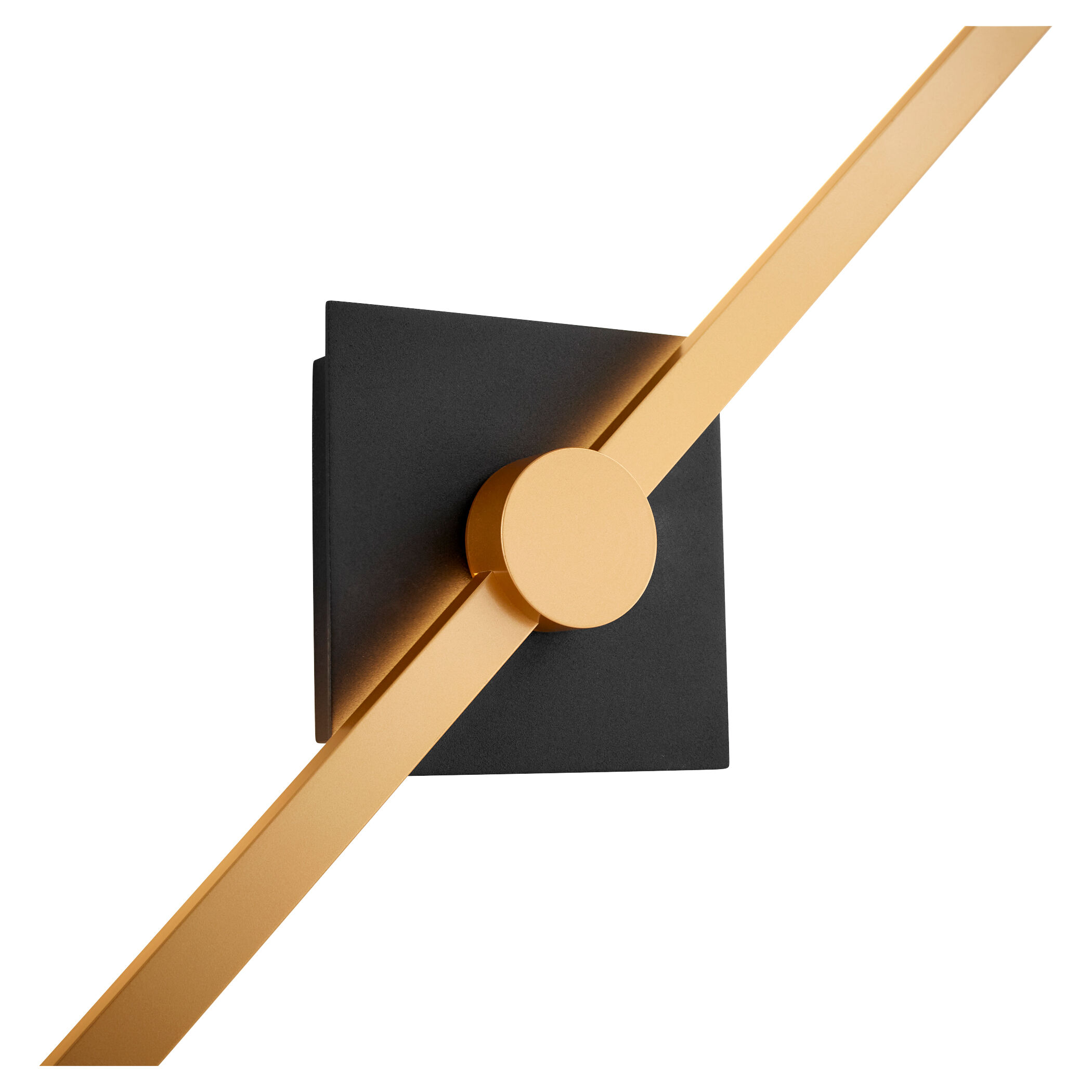 Zora 1 Light 32 inch Black/Industrial Brass Vanity Light Wall Light