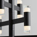 Alarum LED 30 inch Black Chandelier Ceiling Light