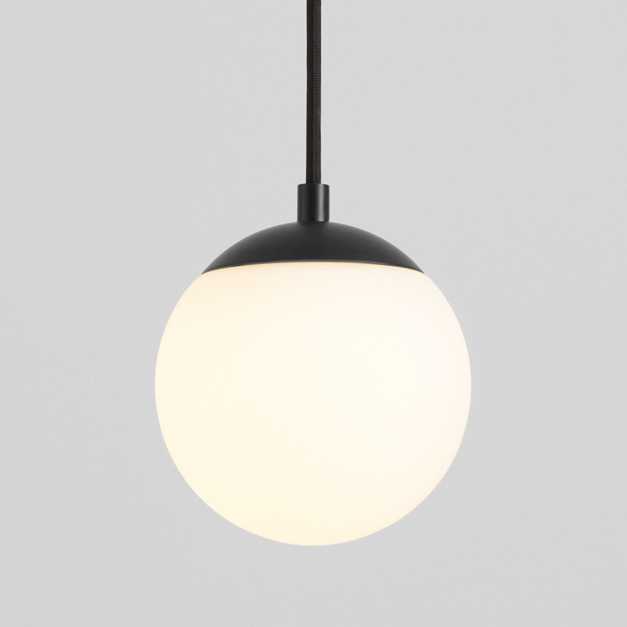 Luna 1 Light 6 inch Black Pendant Ceiling Light in 4000K