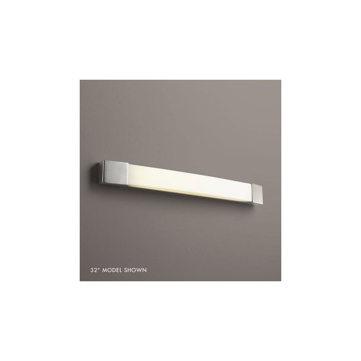 Apollo 2 Light 54 inch Satin Nickel Vanity Light Wall Light