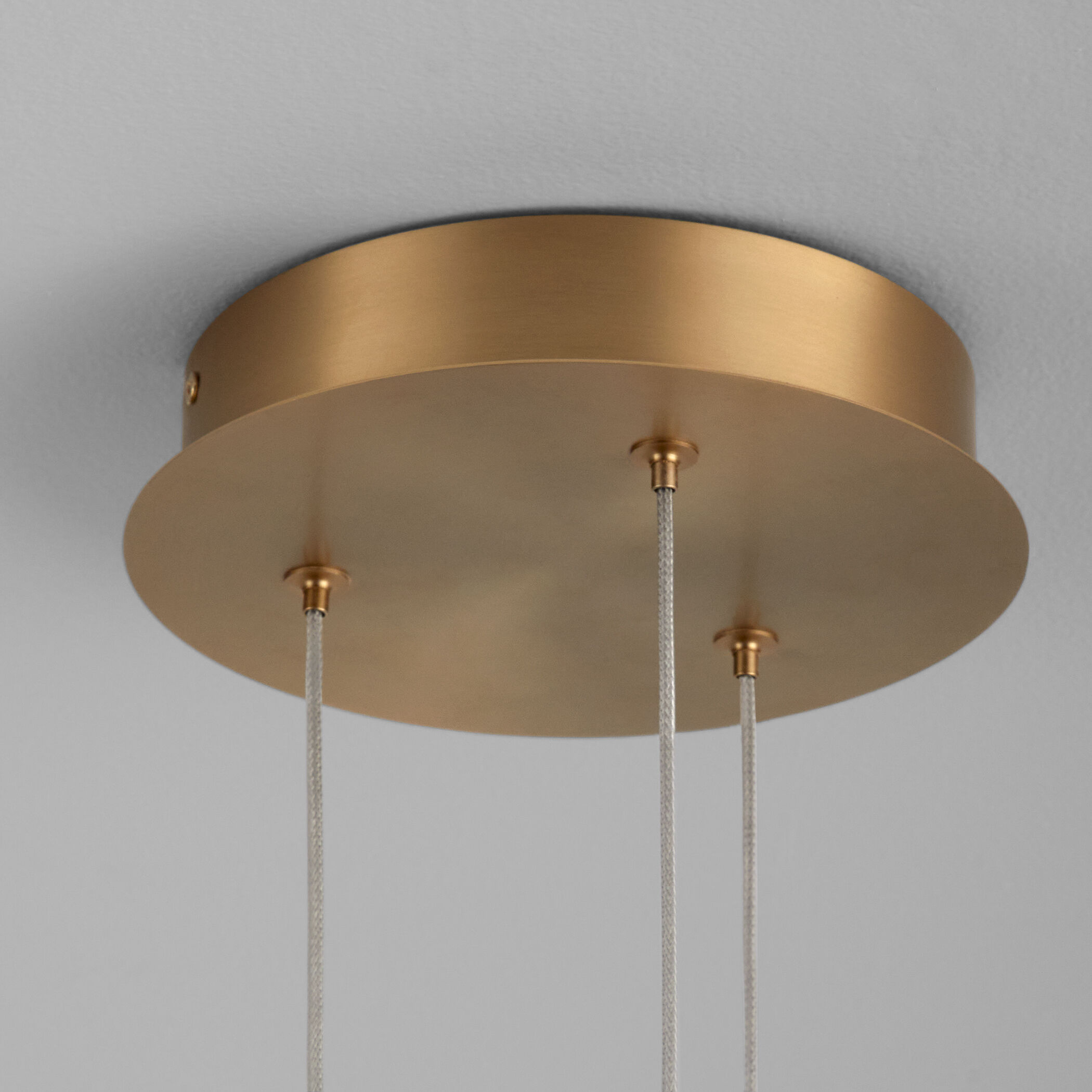 Axiom 3 Light 10 inch Aged Brass Pendant Ceiling Light