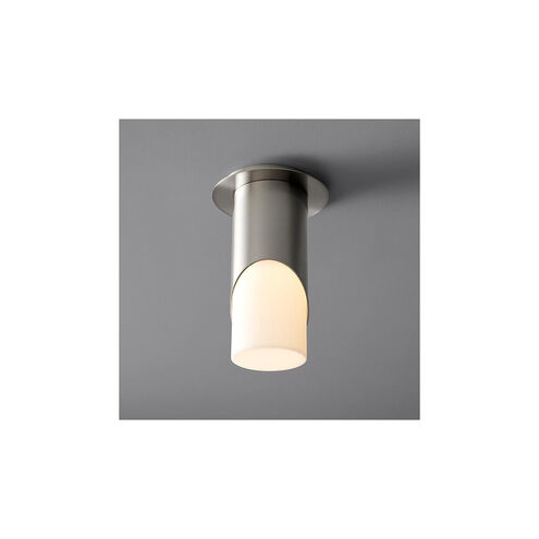 Ellipse LED 6 inch Satin Nickel Flush Mount Ceiling Light
