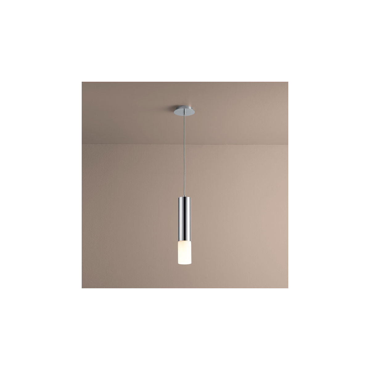 Opus 1 Light 4 inch Polished Chrome Pendant Ceiling Light