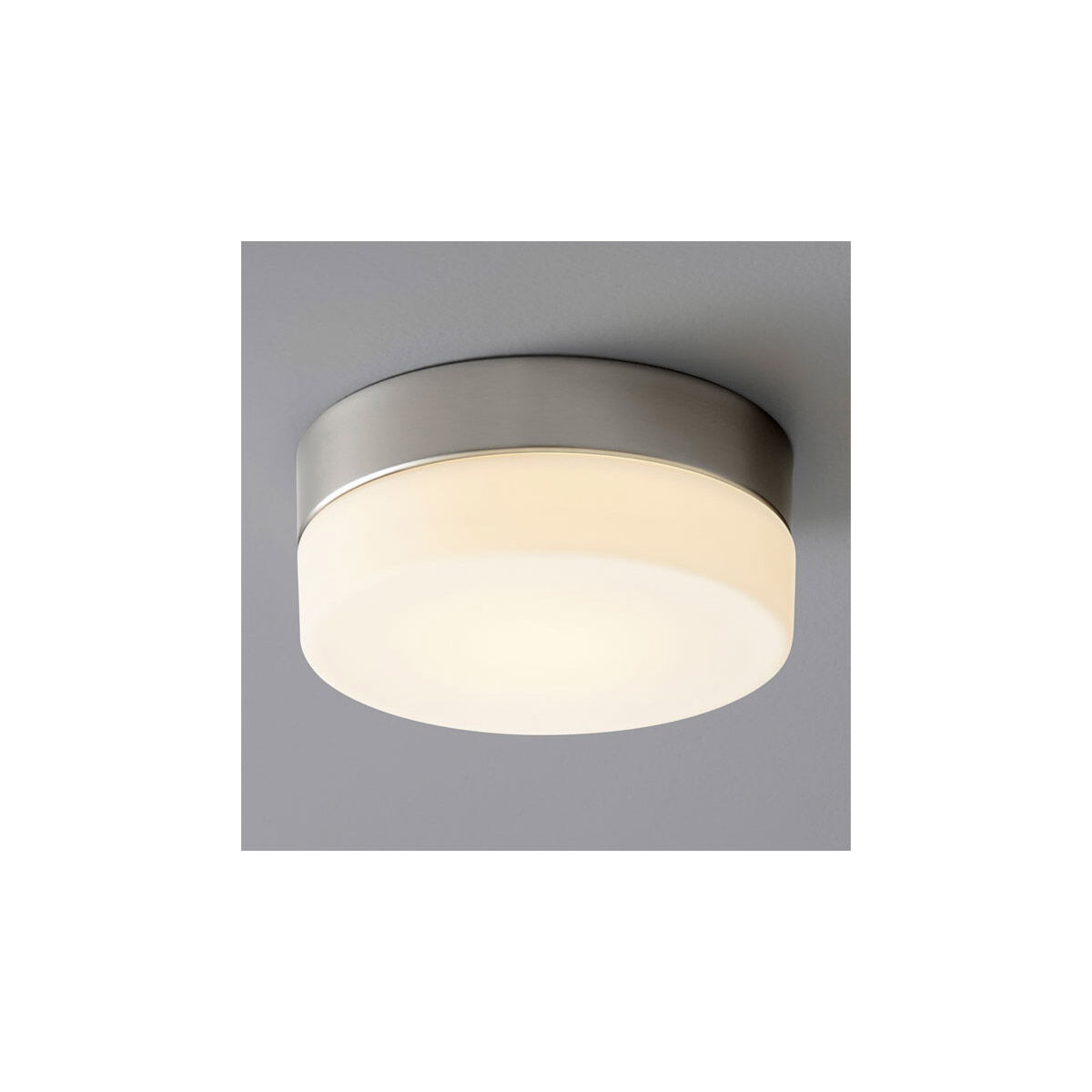 Zuri LED 7 inch Satin Nickel Flush Mount Ceiling Light