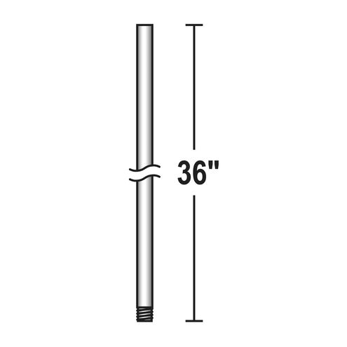 Fan Downrod Classic Nickel Fan Downrod