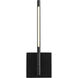 Palillos LED 14.75 inch Black Sconce Wall Light