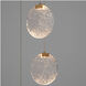 Axiom 3 Light 10 inch Aged Brass Pendant Ceiling Light