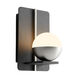 Iota 1 Light 5 inch Black/Satin Nickel Sconce Wall Light