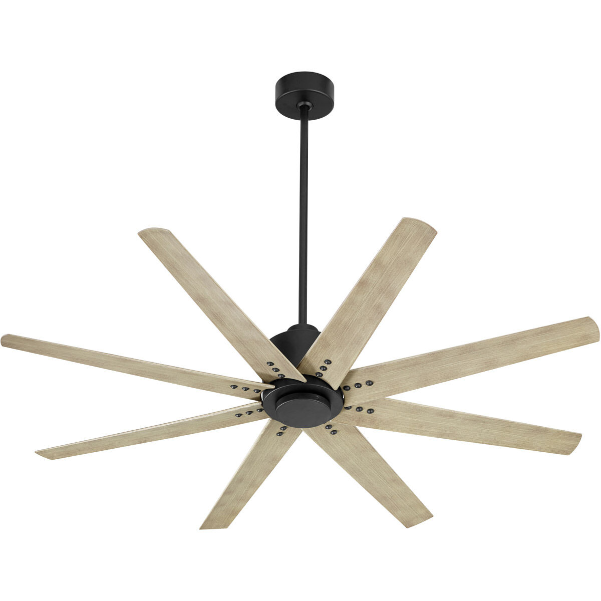 Fleet 56 inch Black with Weathered Gray Blades Ceiling Fan
