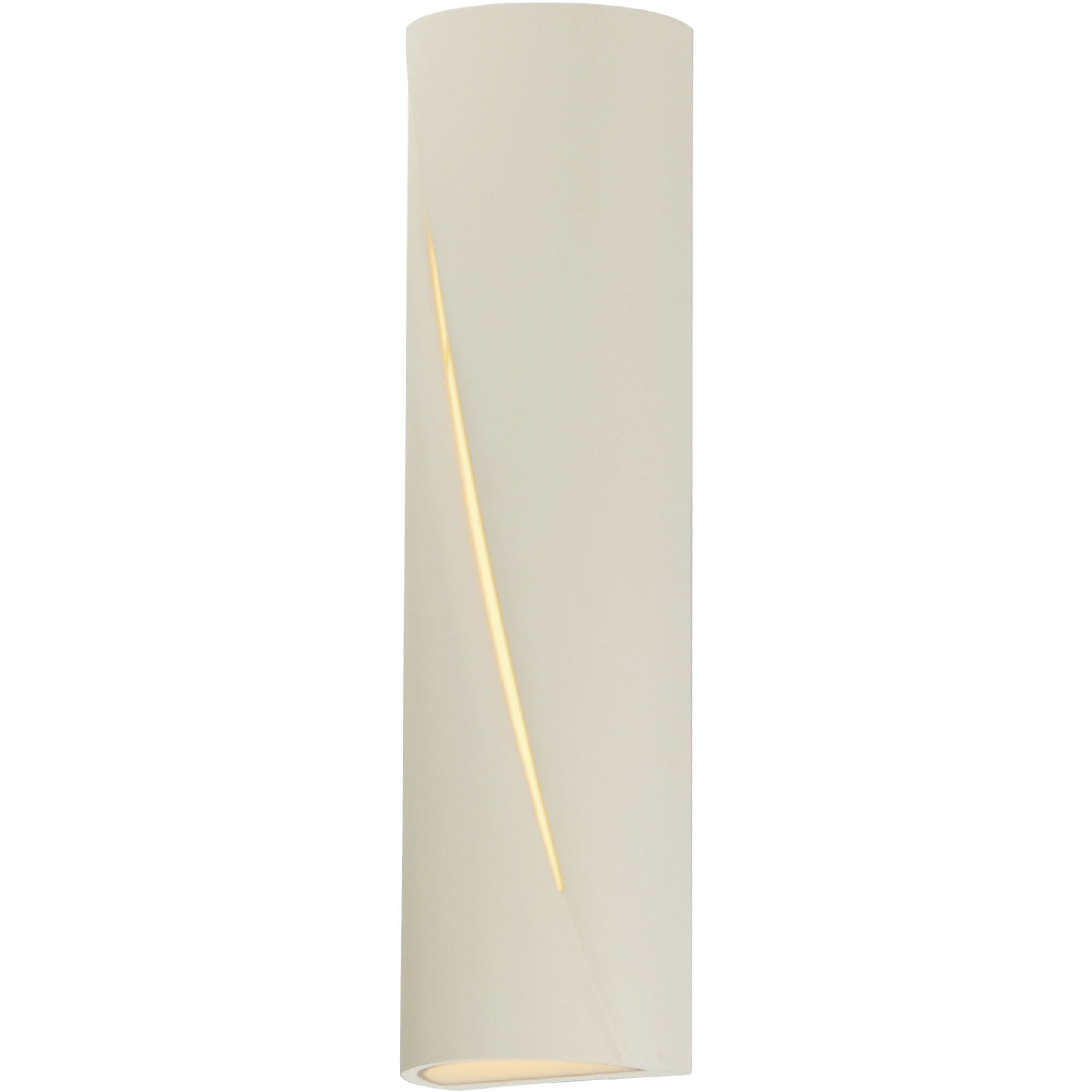 Puff LED 22 inch Chaulk White Outdoor Wall Mount