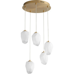 Vivo LED 15.25 inch Aged Brass Pendant Ceiling Light