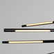Palillos LED 33 inch Black Pendant Ceiling Light