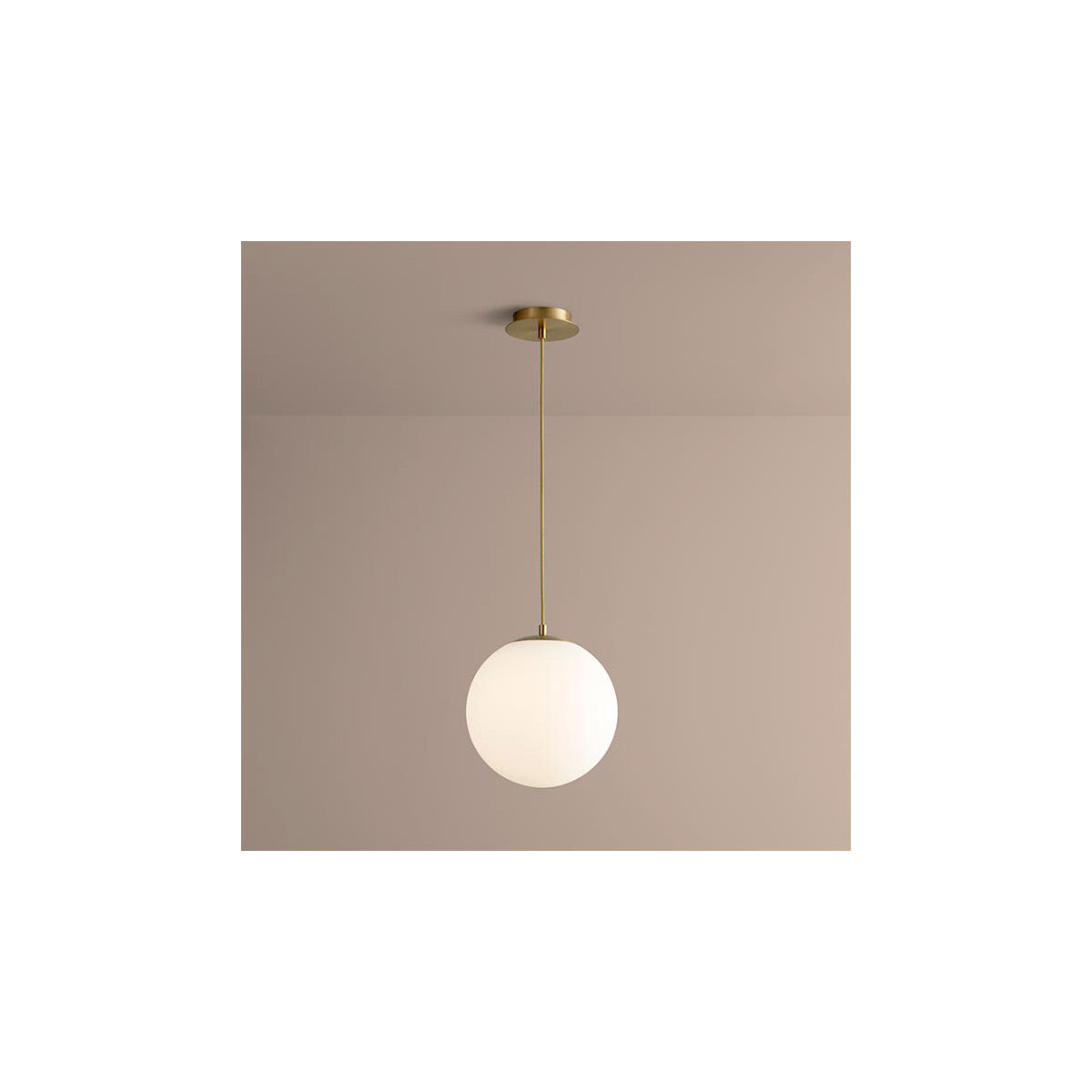 Luna LED 12 inch Aged Brass Pendant Ceiling Light in 3000K