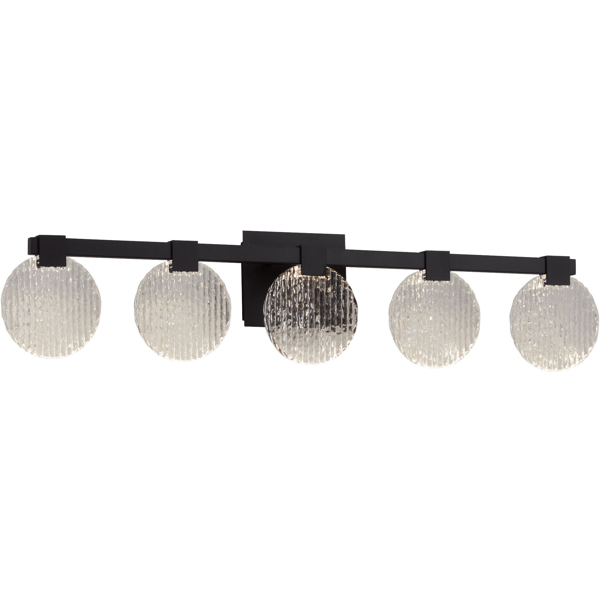 Axiom 5 Light 38 inch Black Vanity Light Wall Light