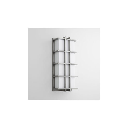 Telshor 2 Light 22 inch Satin Nickel Outdoor Wall Light