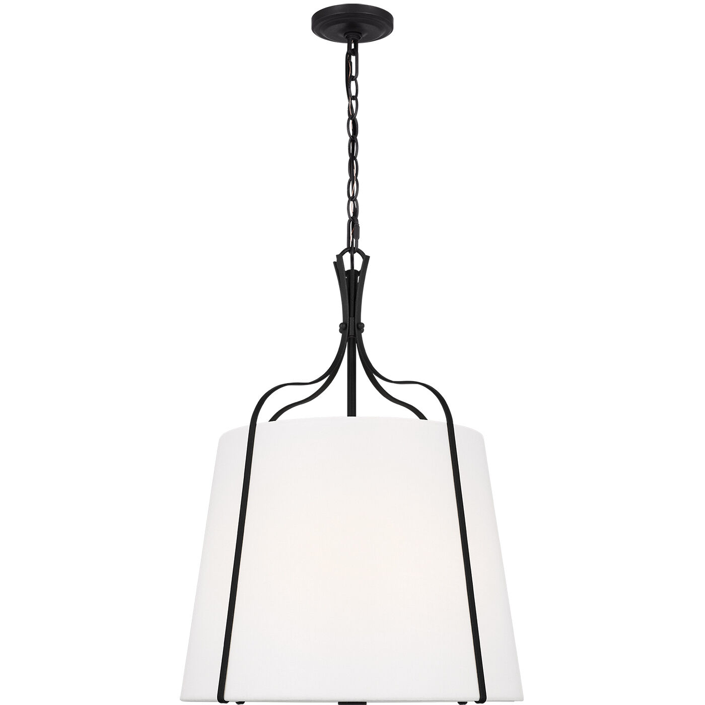 AH by Alexa Hampton Leander 3 Light Smith Steel Pendant Ceiling Light