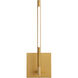 Palillos LED 4.75 inch Aged Brass Sconce Wall Light
