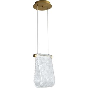 Veer 1 Light 8 inch Aged Brass Pendant Ceiling Light