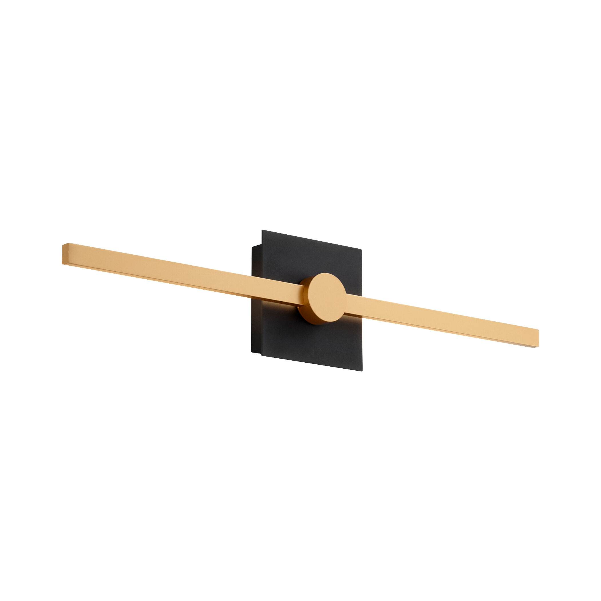 Zora 1 Light 21 inch Black/Industrial Brass Vanity Light Wall Light