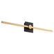 Zora 1 Light 32 inch Black/Industrial Brass Vanity Light Wall Light