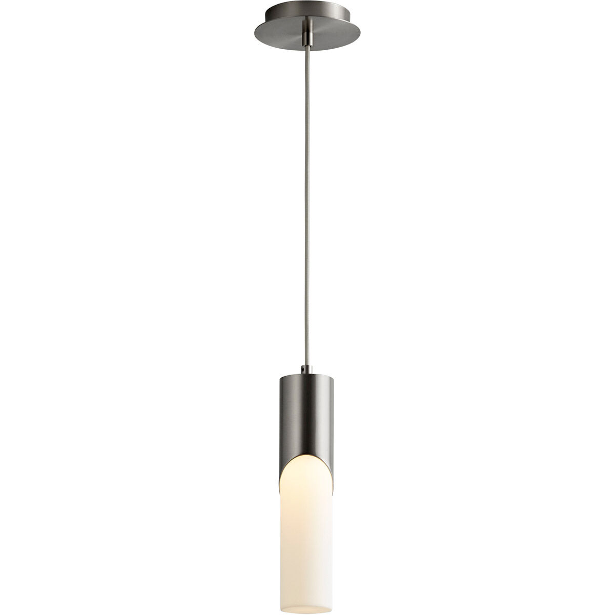 Ellipse LED 3 inch Satin Nickel Pendant Ceiling Light