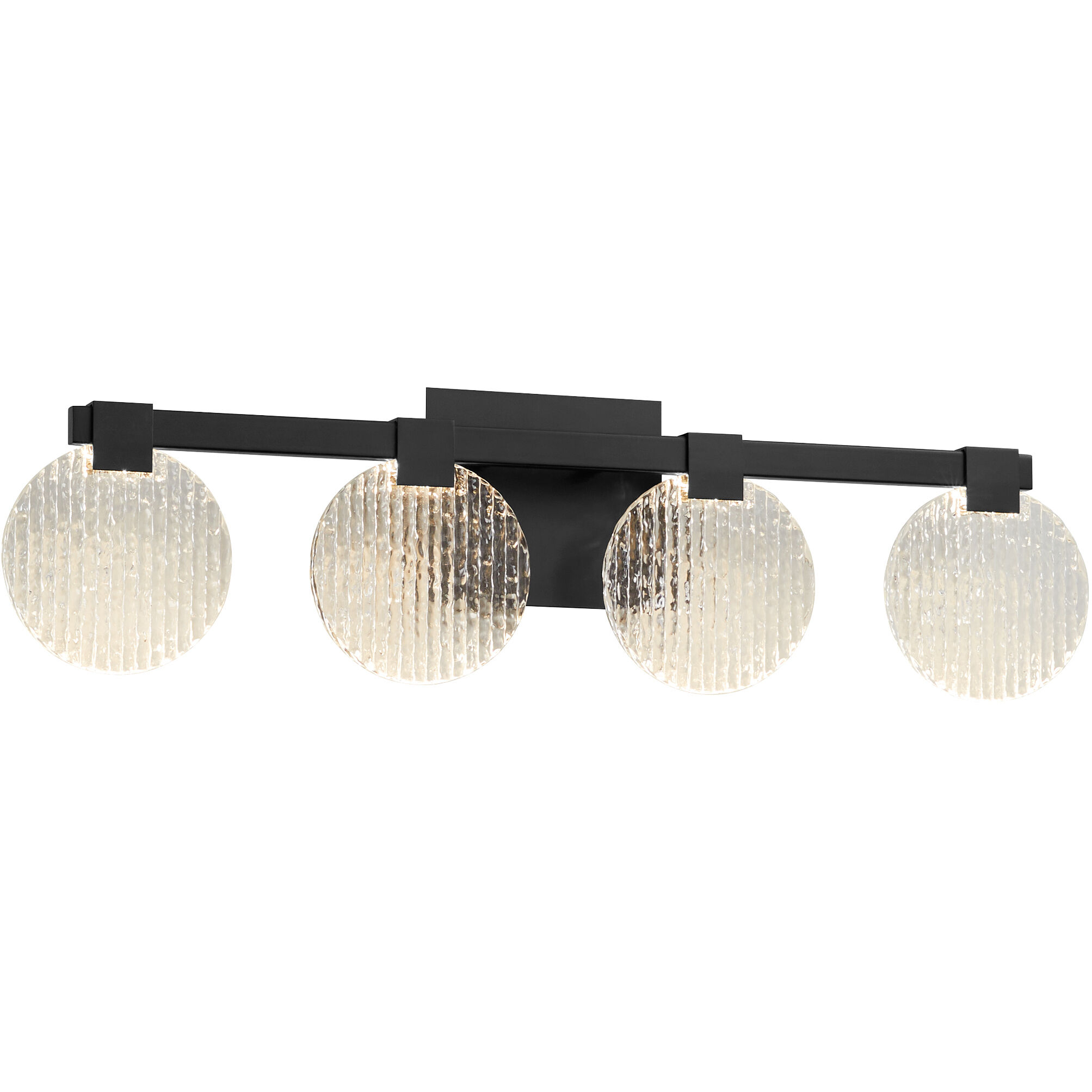 Axiom 4 Light 30 inch Black Vanity Light Wall Light