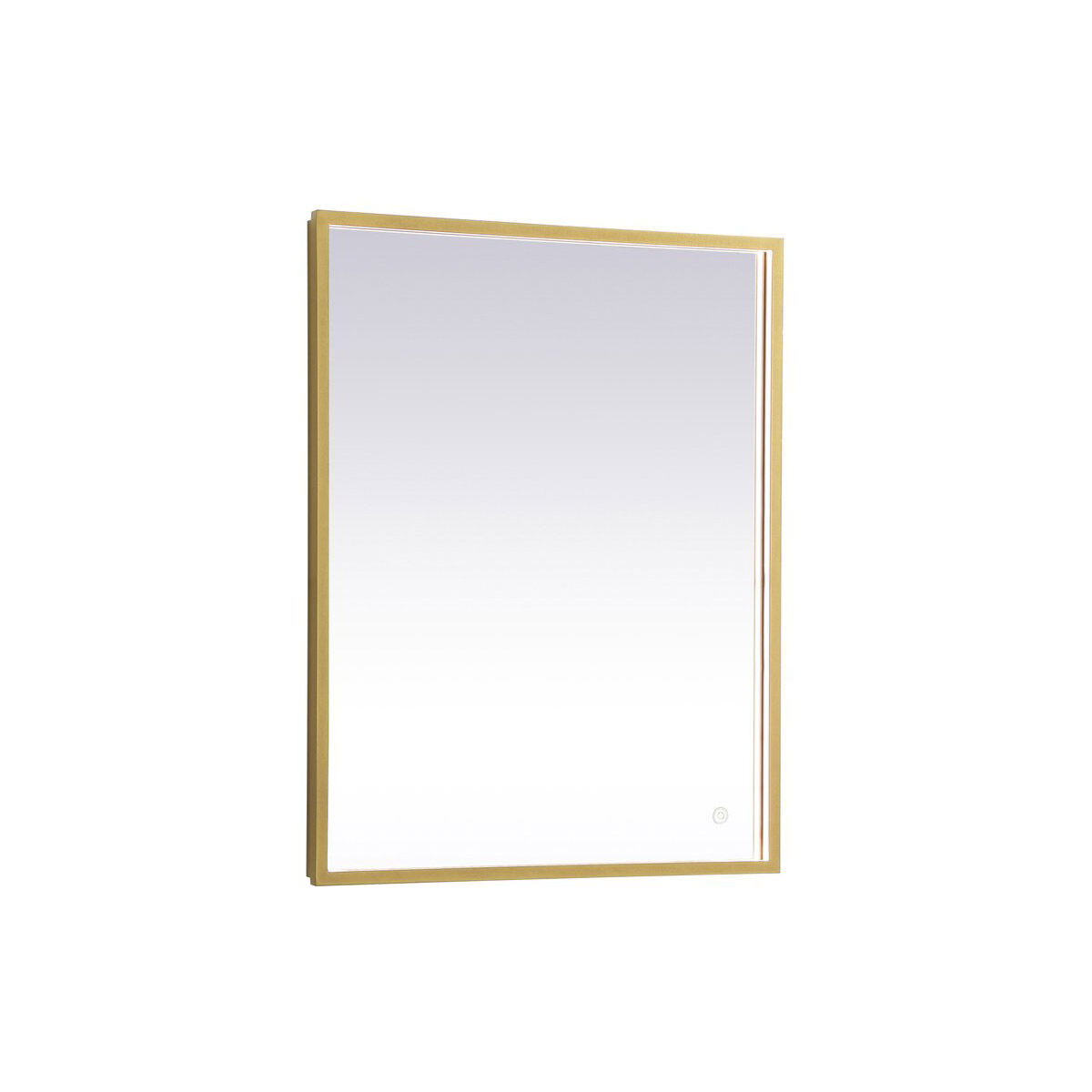 Pier 36 X 20 inch Brass LED Mirror