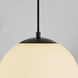 Luna 12 inch Black Pendant Ceiling Light