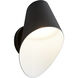 Lottie LED 10.25 inch Black Outdoor Sconce