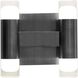 Alarum 4 Light 8 inch Black Sconce Wall Light