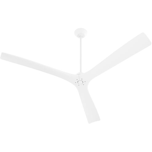Mecca 72 inch White with Studio White Blades Ceiling Fan