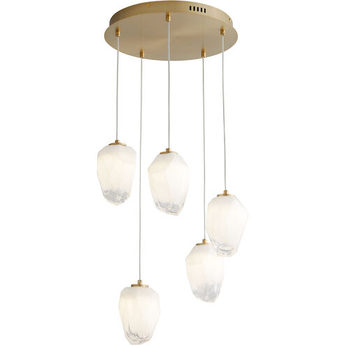 Vivo LED 15.25 inch Aged Brass Pendant Ceiling Light