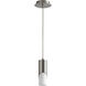 Ellipse LED 3 inch Satin Nickel Pendant Ceiling Light