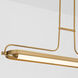 Braem 7 inch Brushed Brass Chandelier Ceiling Light