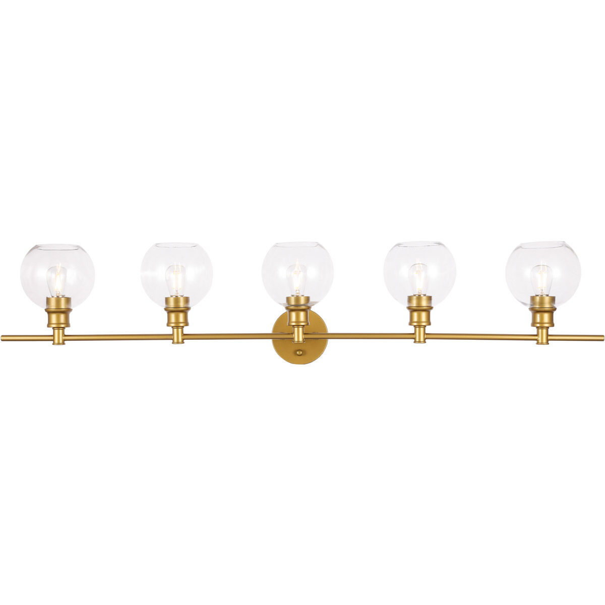 Syracuse 5 Light 47 inch Brass Wall sconce Wall Light