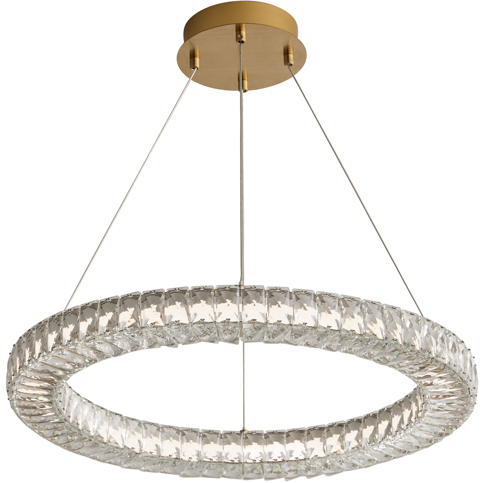 elan LED 24 inch Aged Brass Pendant Ceiling Light