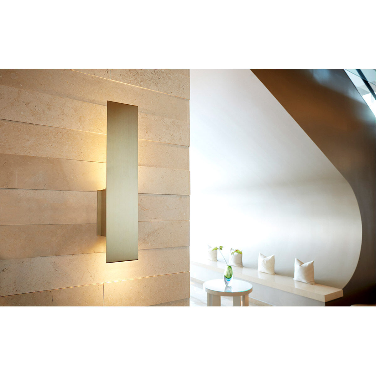Reflex 2 Light 4 inch Aged Brass Sconce Wall Light 