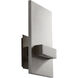 Vela 2 Light 6.88 inch Satin Nickel Sconce Wall Light