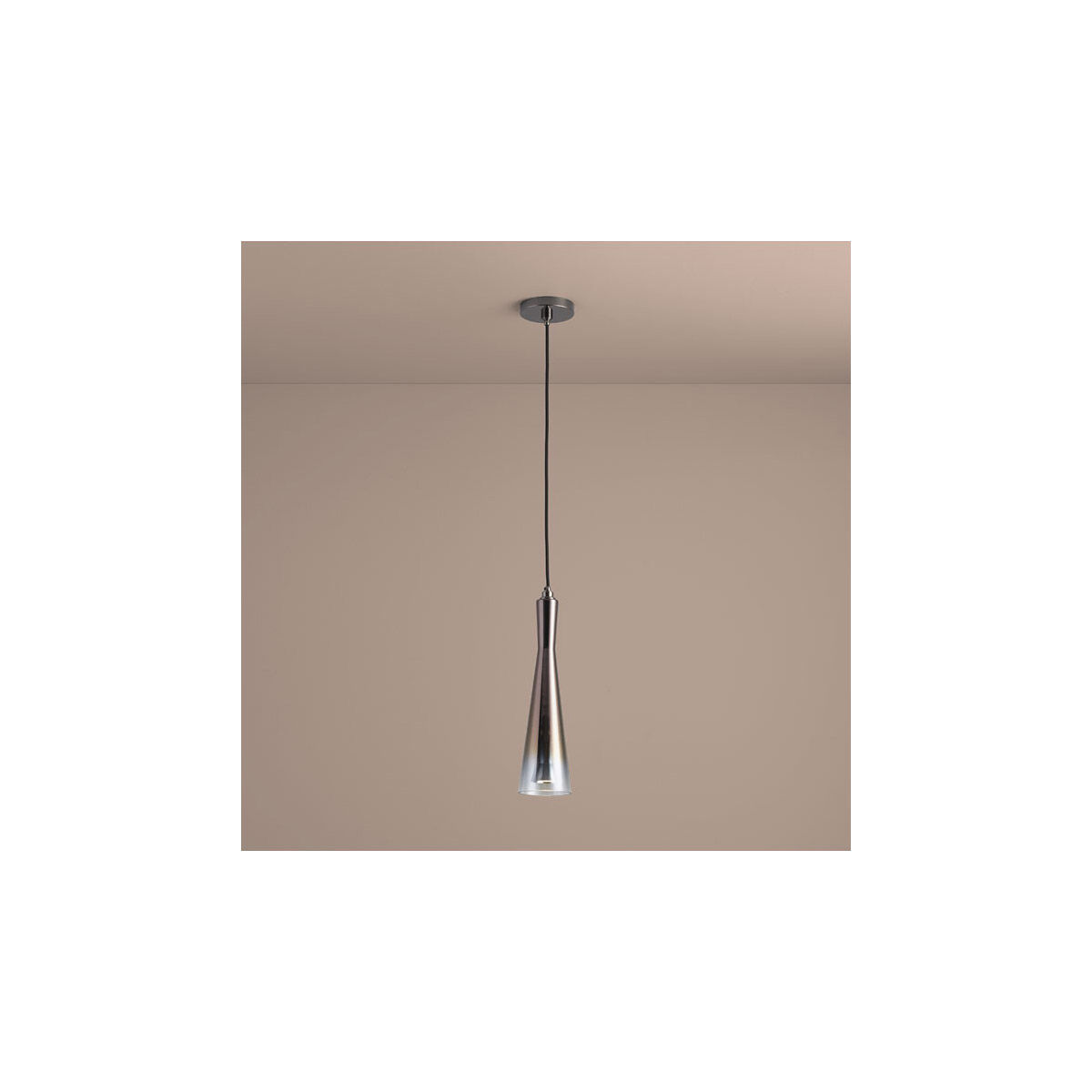 Cornet 1 Light 4 inch Coffee Ombre Pendant Ceiling Light