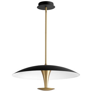 Spacely 1 Light 26 inch Black/Aged Brass Pendant Ceiling Light