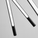 Palillos LED 33.47 inch Black Pendant Ceiling Light